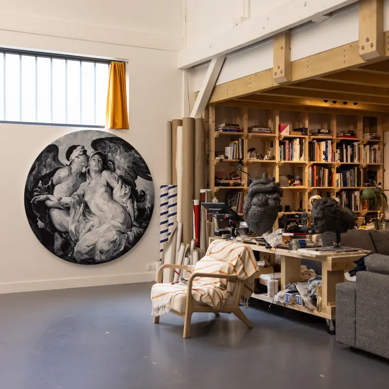 The studio, behind the scenes
