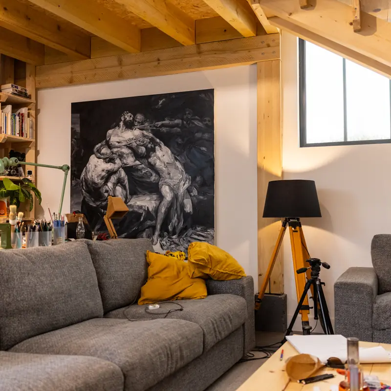 The studio, behind the scenes