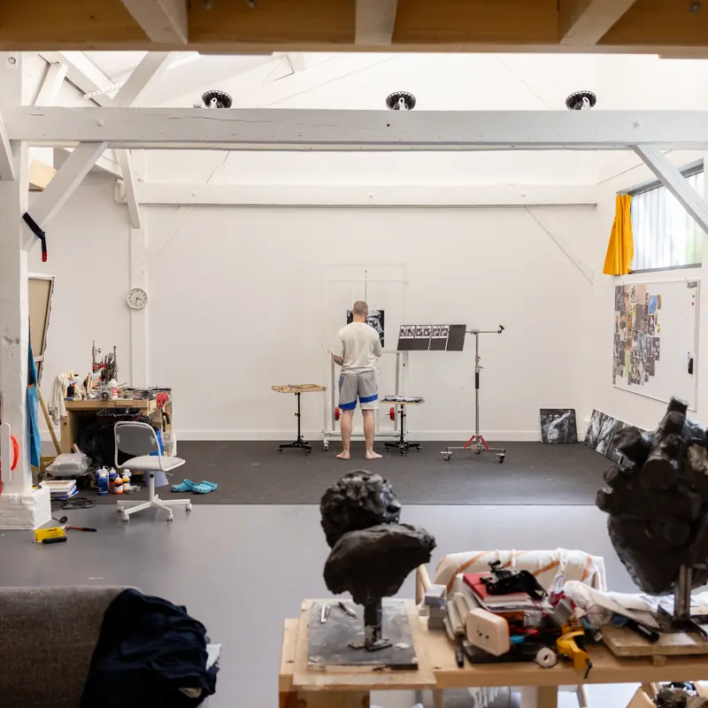 The studio, behind the scenes