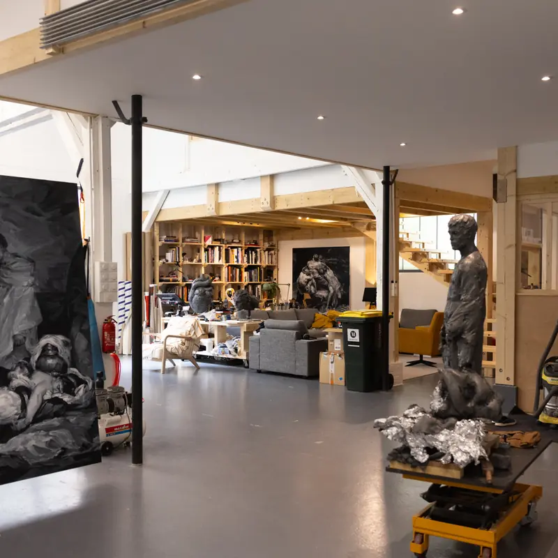 The studio, behind the scenes