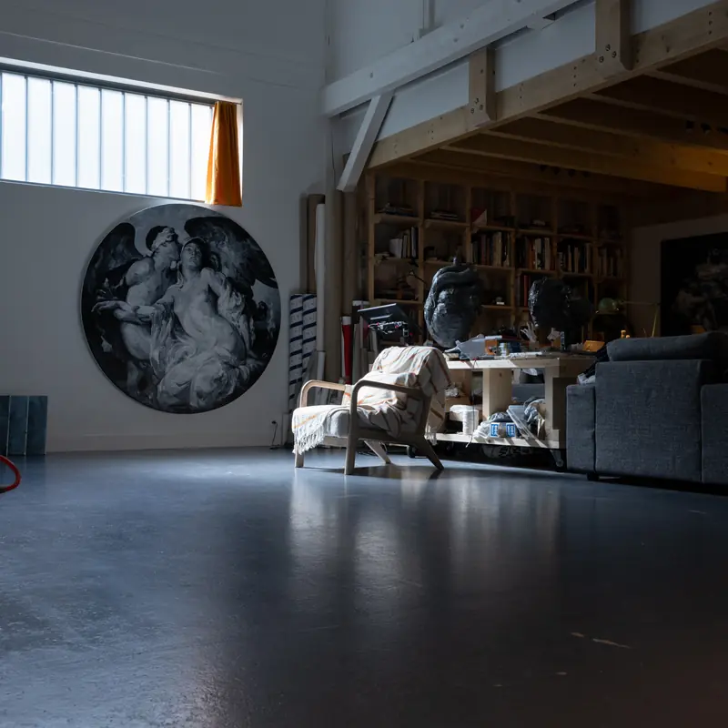 The studio, behind the scenes