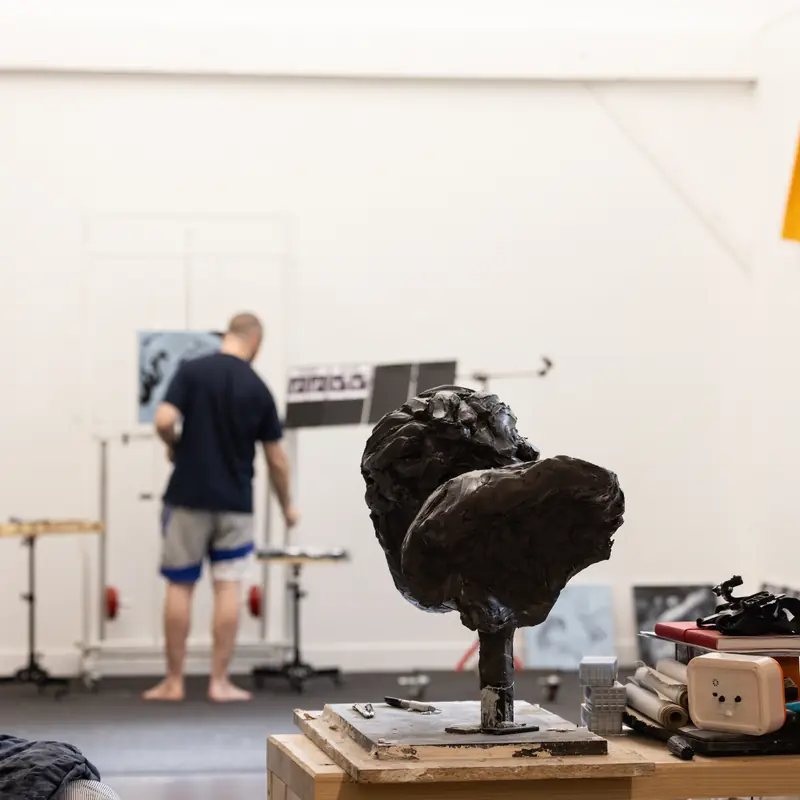 The studio, behind the scenes