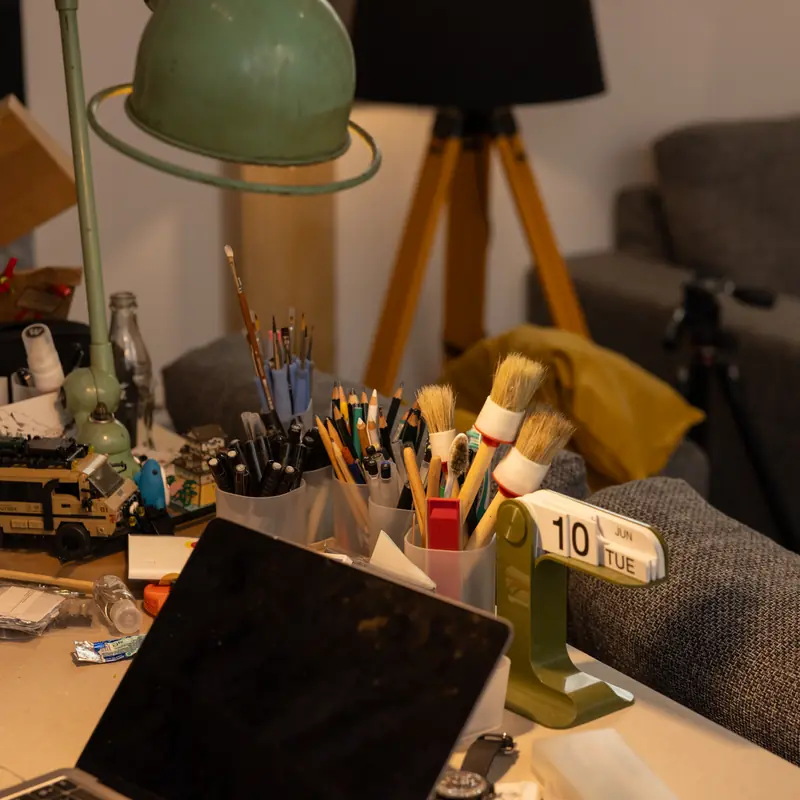 The studio, behind the scenes
