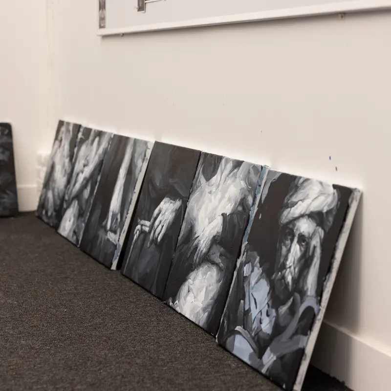 The studio, behind the scenes
